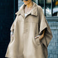 Snap Down Dolman Sleeve Coat