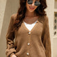 Openwork Raglan Sleeve Cardigan