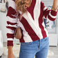 Color Block  Drop Shoulder Sweater