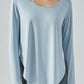 Neck Detail Slit Sports Top
