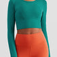 Cross The Finish Line Cropped Sports Top