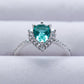Natural Paraiba Blue Zircon Pear Shape Ring