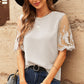 Half Sleeve Round Neck Blouse