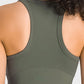 Racerback Cropped Sports Tank