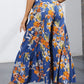 Printed Tie-Front Culottes