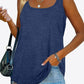 Curved Hem Square Neck Tank