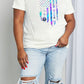 Simply Love Full Size NEVER GIVE UP Graphic Cotton Tee