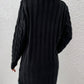Cable-Knit Button Down Longline Cardigan with Pockets