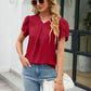 Petal Sleeve V-Neck Top