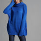 Exposed Seam Funnel Neck Tunic Sweater