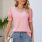 Flounce Sleeve V-Neck Tee