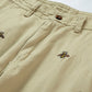 Bee Embroidery Belted Shorts