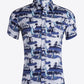 Printed Button-Up Vacation Shirt