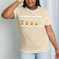 Simply Love Full Size MY SOCIAL BATTERY Graphic Cotton Tee