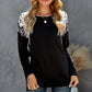 Leopard Snakeskin Print Dropped Shoulder Top