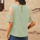 Half Sleeve Round Neck Blouse