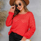 Chevron Two-Tone Fuzzy Sweater