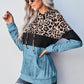 Leopard Color Block Hoodie