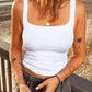 Square Neck Cropped Tank