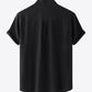 Textured Half-Button Top