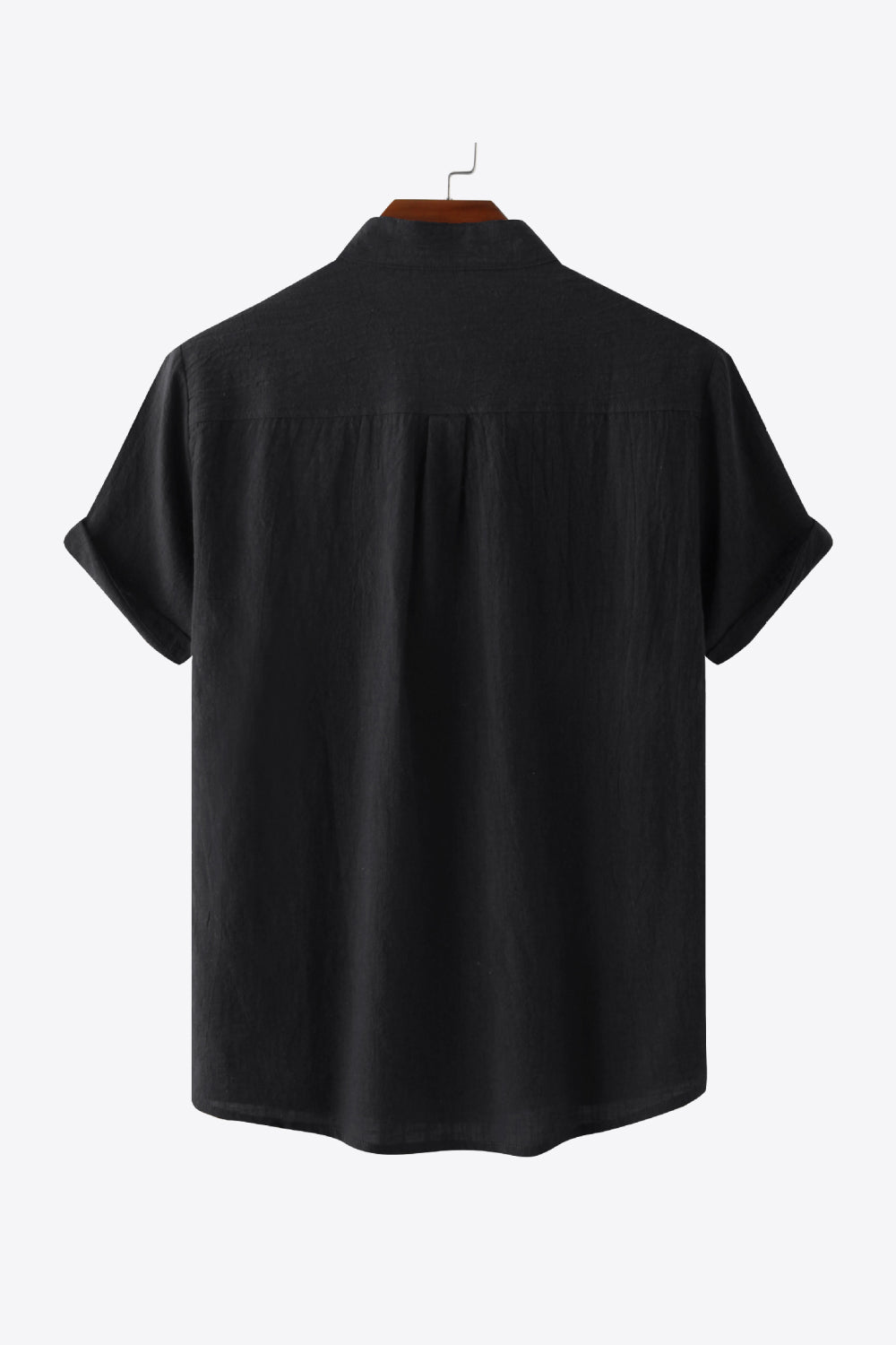 Textured Half-Button Top
