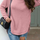 Round Neck Ribbed Knit Top