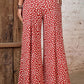 Floral High-Rise Wide Leg Flare Pants