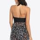 Two-Tone Halter Neck Swim Dress and Bottoms Set