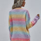 Gradient Stripes Rib-Knit Sweater