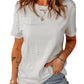 Distressed Round Neck Tee