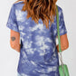 Tie-Dye Round Neck Short-Sleeve Tee