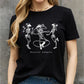 Simply Love Full Size FOREVER COWGIRL Dancing Skeleton Graphic Cotton Tee