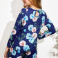 Girls Floral Long Sleeve Top and Shorts Set