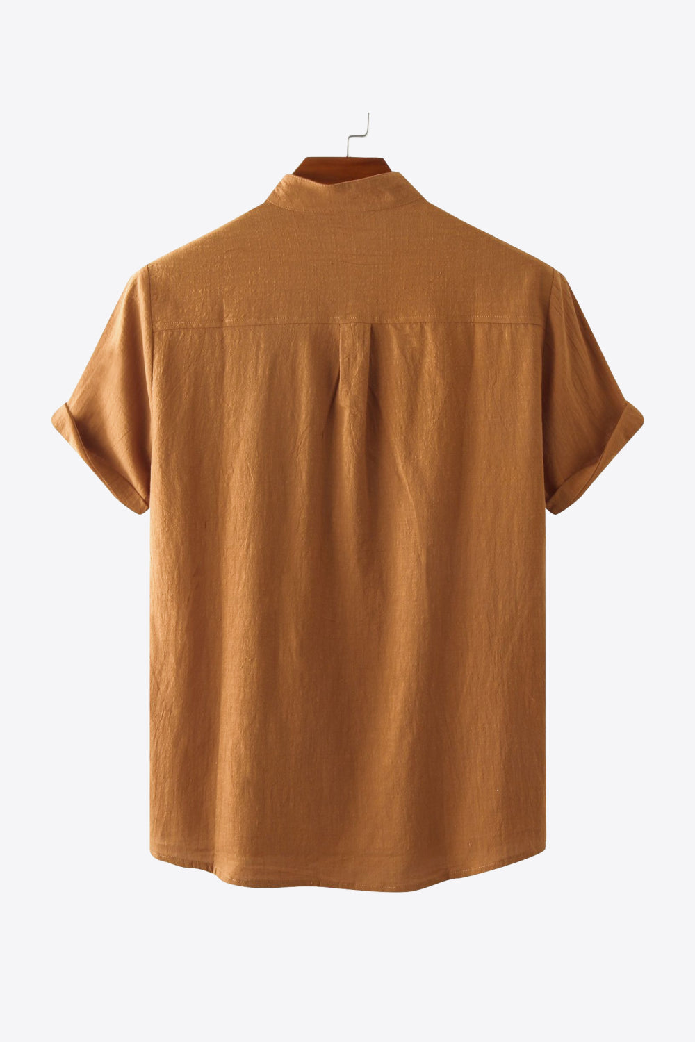 Textured Half-Button Top