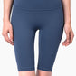Breathable High-Rise Wide Waistband Biker Shorts