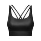 Crisscross Strappy Back Sports Bra