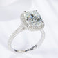 6 Carat Moissanite Halo Ring