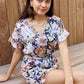 Petal Dew Full Size Floral Tie Belt Ruffled Romper