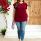 Flutter Sleeve Round Neck Tee