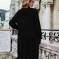 Open Front Pocket Duster Cardigan