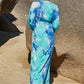 Tie Dye Wrap Maxi Dress