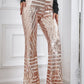 Sequin High Waist Flared Pants
