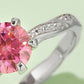 1 Carat Moissanite Contrast 925 Sterling Silver Ring