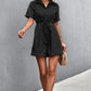 Button Down Collared Neck Romper