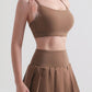 Cutout Racerback Scoop Neck Sports Bra