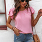 Textured Flutter Sleeve Blouse