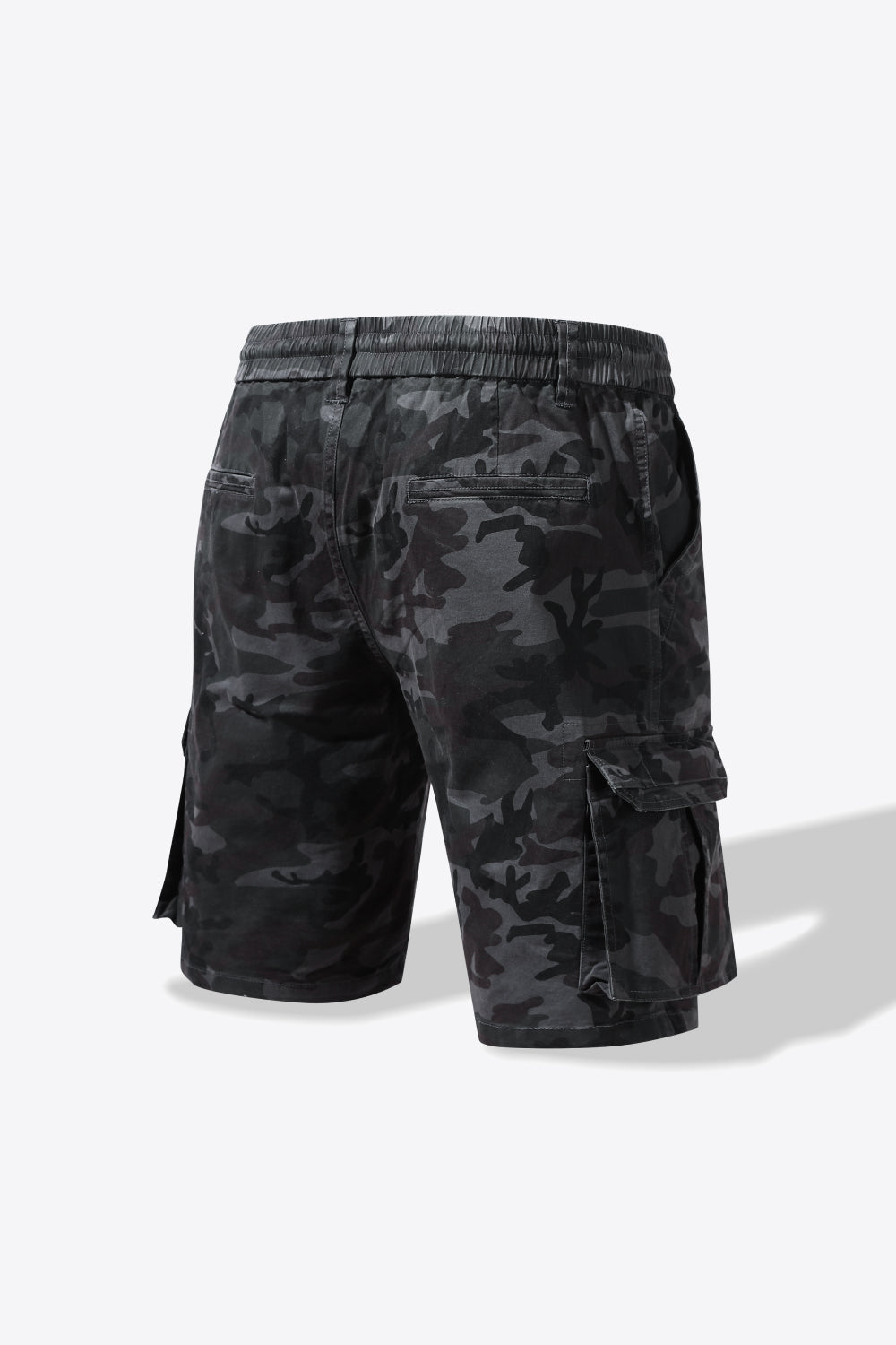 Camouflage Drawstring Waist Cargo Shorts