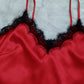 Lace Trim Cami, Shorts, Eye Mask, Scrunchie, and Bag Pajama Set