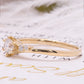 18K Gold 0.5 Carat Lab-Grown Diamond 6-Prong Ring