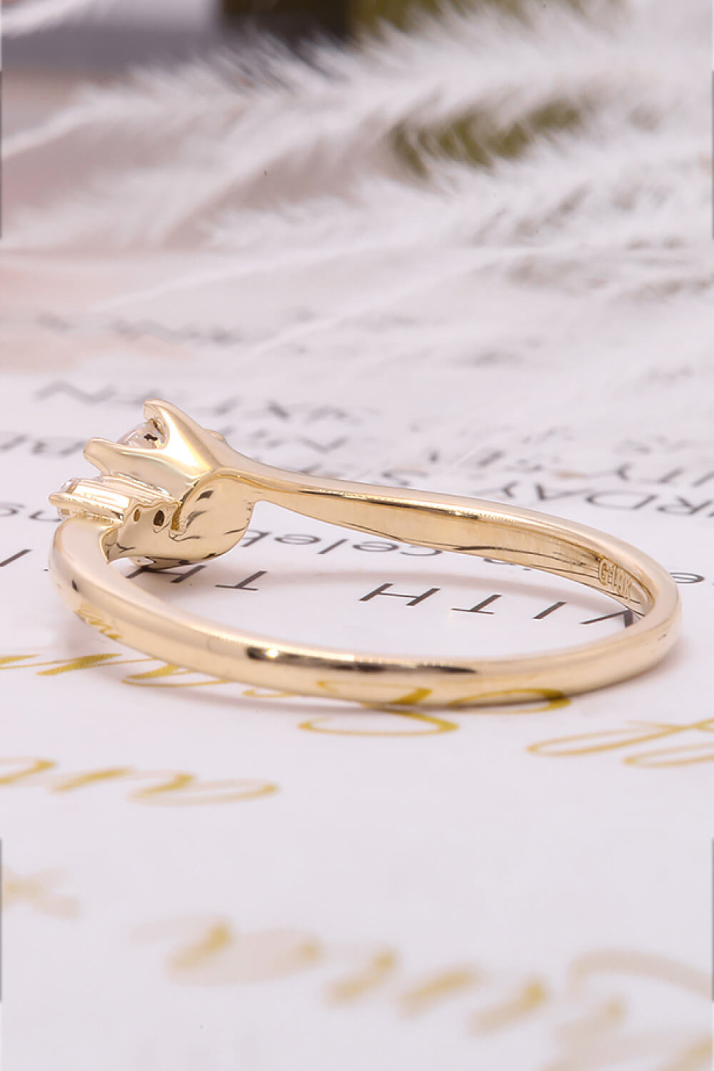 18K Gold 0.5 Carat Lab-Grown Diamond 6-Prong Ring